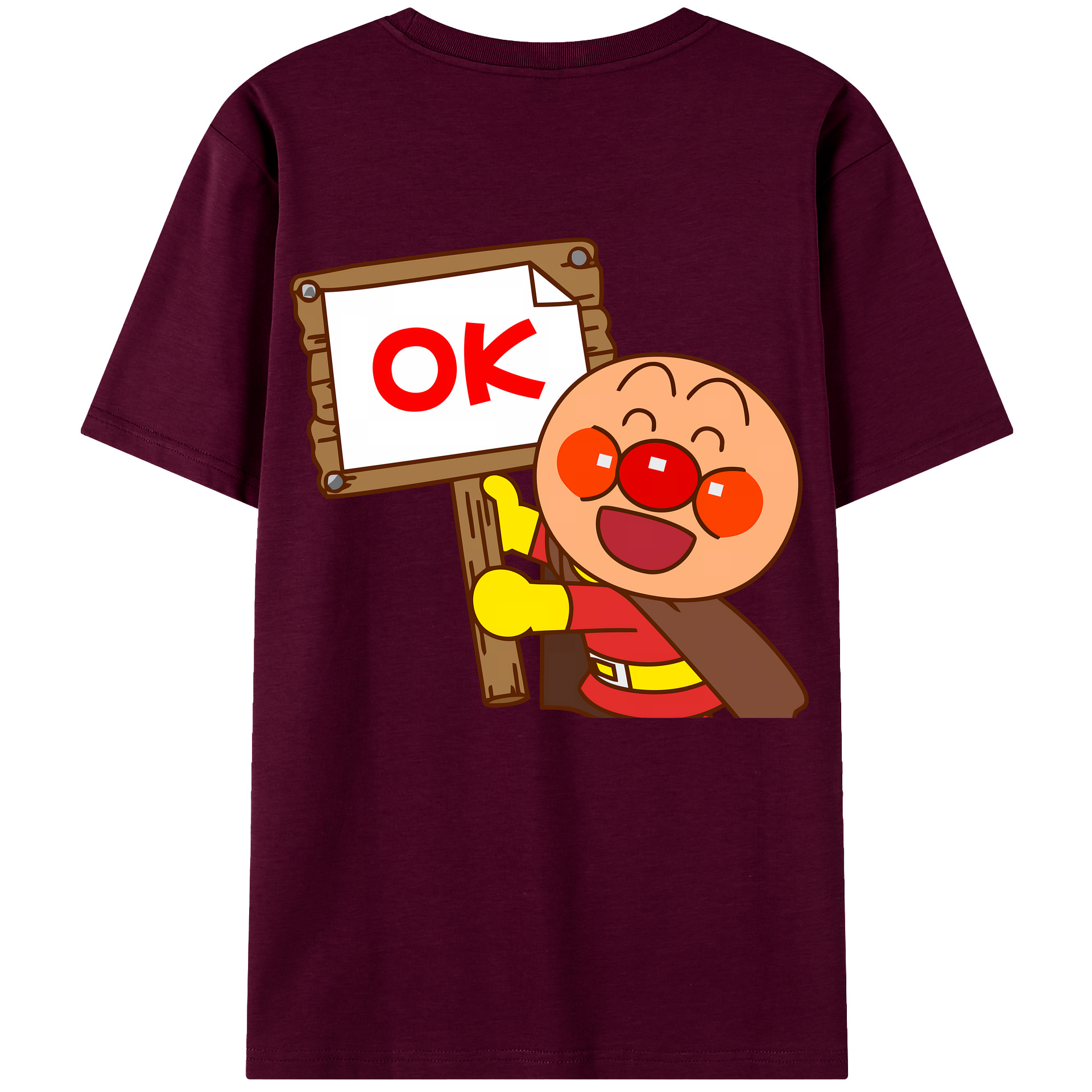 （画像用） アンパンマン Anpanman レディース半袖Tシャツ(バックプリント)